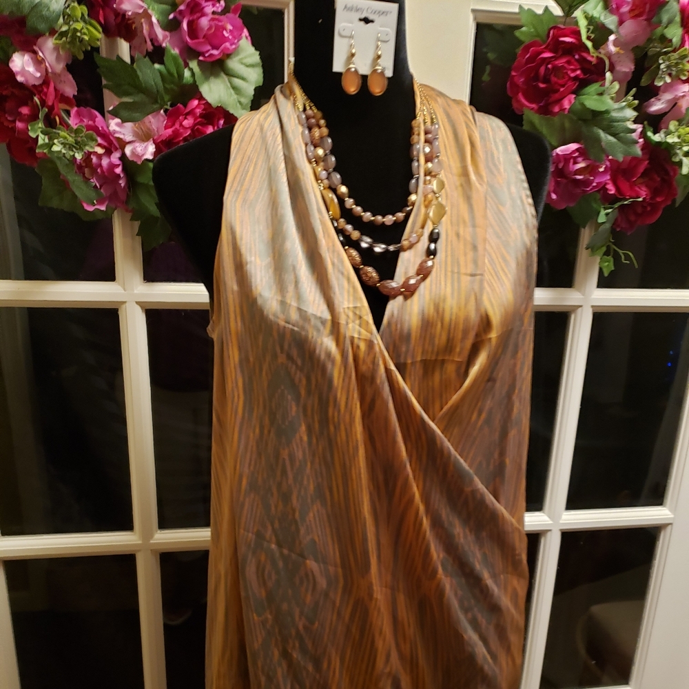 Derek Lam Amber Hue Wrap Balloon Dress(M)